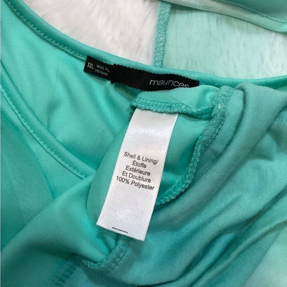 Maurices tank top with sheer overlay and banded hem Woman’s size XXL - Picture 13 of 14
